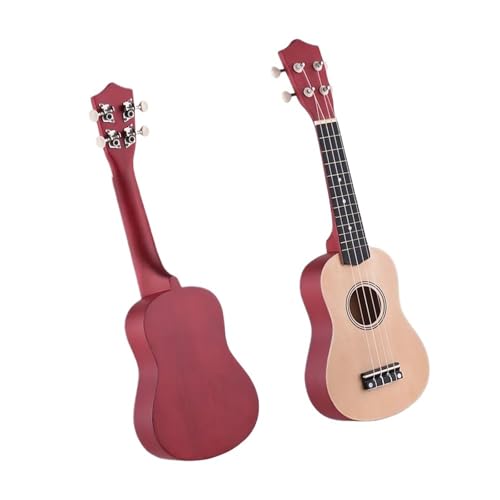 21-Zoll-Sopran-Ukulele-Ukulele Aus Mahagoniholz ​​mit Tragetasche Uke-Gurt Saiten Stimmgerät Plektrumhalter Zelluloid-Picks ukulele anfänger von HJKLBGT