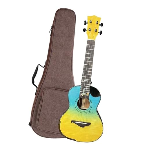 24-Zoll-Ukulele, Konzertukulele Oberfläche Aus Gemasertem Ahorn Mit Glänzender Oberfläche Kartonsaite ukulele anfänger(A) von HJKLBGT