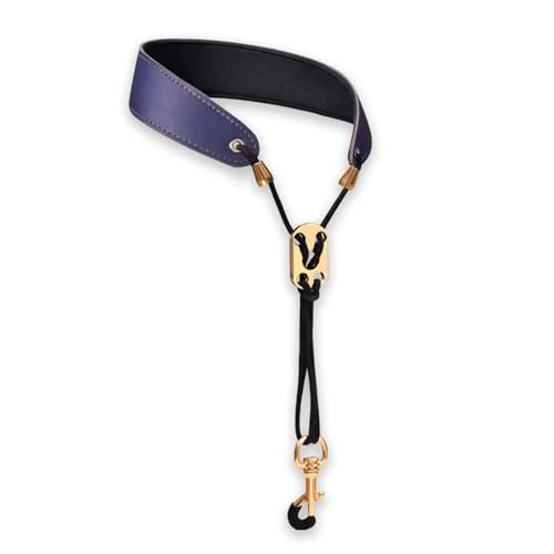 Alto/Sopran/Tenor Saxophon Doppelte Schultergurte Saxophonische Schutzhälfte Lanyard Holzblasse -Musikinstrumentenzubehör Saxophonteile(Blue) von HJKLBGT