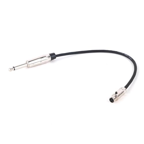 HJKLBGT Professionelles Gitarrenkabel 1 STÜCKE Mini Buchse Auf 6,35mm 1/4 "TS Gitarre Bass Instrument Verlängerung Adapter Kabel 0,3 M-30 M(Black,1M) von HJKLBGT