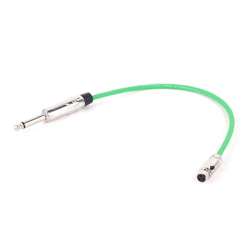 HJKLBGT Professionelles Gitarrenkabel 1 STÜCKE Mini Buchse Auf 6,35mm 1/4 "TS Gitarre Bass Instrument Verlängerung Adapter Kabel 0,3 M-30 M(Green,1.5m) von HJKLBGT