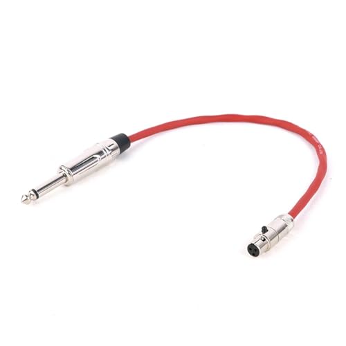 HJKLBGT Professionelles Gitarrenkabel 1 STÜCKE Mini Buchse Auf 6,35mm 1/4 "TS Gitarre Bass Instrument Verlängerung Adapter Kabel 0,3 M-30 M(Red,1.5m) von HJKLBGT