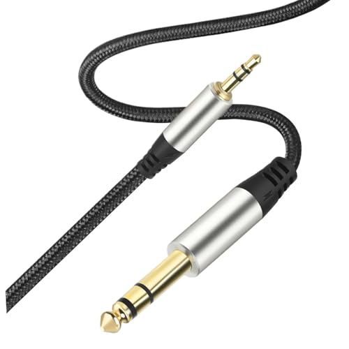 HJKLBGT Professionelles Gitarrenkabel 3,5 Zu 6,5 Kabel Drei-core Handy Computer Elektrische Gitarre Verbunden Zu Verstärker Mixer 6,35mm(1.5m) von HJKLBGT