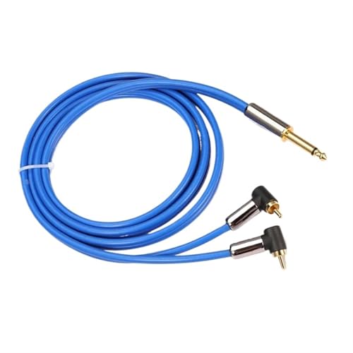 HJKLBGT Professionelles Gitarrenkabel Premium Kabel TS Jack 1/4 "zu 2 Cinch Für Gitarre Sound Box 6,35 Zu Dual Cinch Abschirmung Kabel(Other,12m) von HJKLBGT