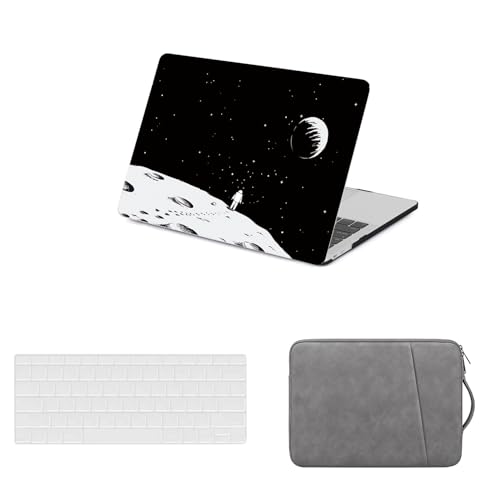 HLAAJJX Hülle Case Kompatibel mit MacBook Pro 13 Zoll Retina Display A1425 A1502 2015-2012, Plastik Laptop Hartschale Schutzhülle Cover & Tastaturschutz &Tasche,Raumfahrer von HLAAJJX