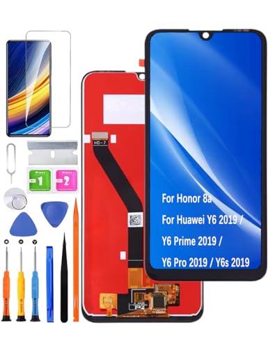 Ersatz Original Display für Huawei Honor 8a LCD-Bildschirm, für Huawei Y6 2019 / Y6 Prime 2019 / Y6 Pro 2019 / Y6s 2019 Bildschirm LCD Display Touch Digitizer Assembly Reparaturteile Kit von HLYGZX