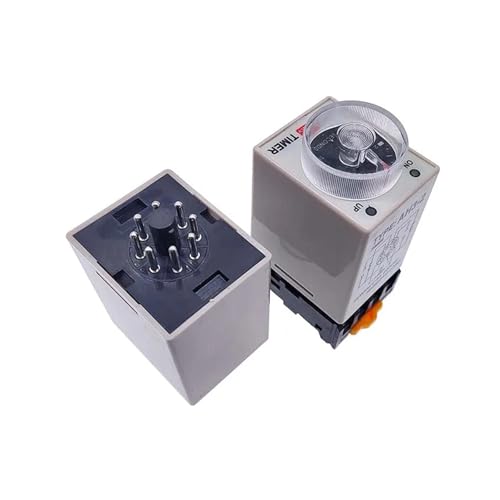 1 PC AH3-2 Power-on Delay Timer AH3-3 Time Relay AC Thick Stitch Time Set Range 1S/5S/10S/30S/60S/5M/10M/30M HMCOCOOFM(AC110V,AH3-2 0-1Second) von HMCOCOOFM