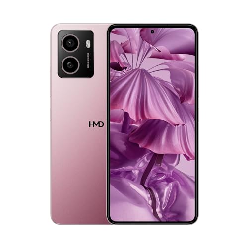 HMD Smartphone Pulse (64 GB Speicher, 5000mAh Akku, 6.56” HD+ HID Display, 13 MP Kamera, Android 14, 4G, IP52 Zertifiziert, Quick Fix Design) Tundra Rose von HMD