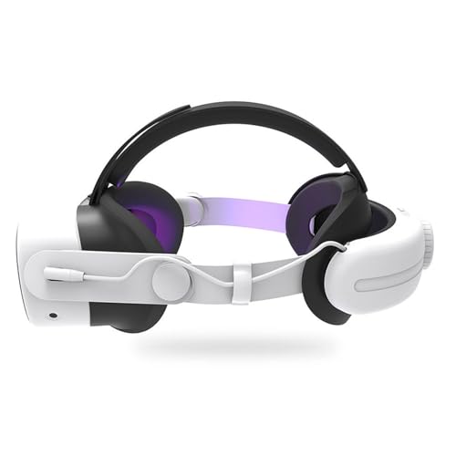 HMHAMA Wiederaufladbarer VR-Kopfgurt mit 12000 mAh Kapazität, kompatibel mit Meta Quest 3S Headset, verbesserter Komfort, reduziert den Kopfdruck für alle Kopfformen von HMHAMA