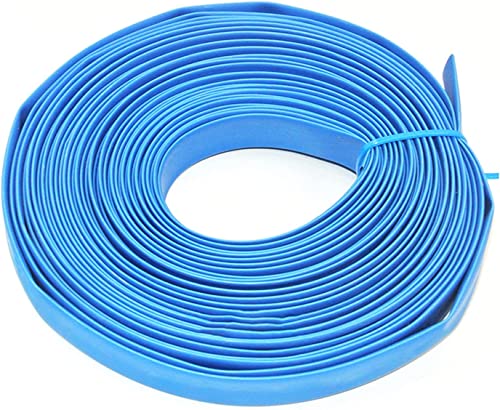 Schrumpfschlauchrolle 2:1, flache Isolierhülse, weicher Schlauch for tägliche Reparaturen, Kabelverbindungen, Länge 1 m, runder Innendurchmesser(Blue,150mm) von HMLOPX