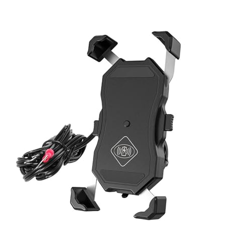 HNSWJZDY Für Suzuki V-Strom 1000 2002-2019,Motorrad Handyhalter Drehbar Anpassen Anti-Shake Wasserdicht Automatische Sperre Smartphone Halterung Accessoires von HNSWJZDY