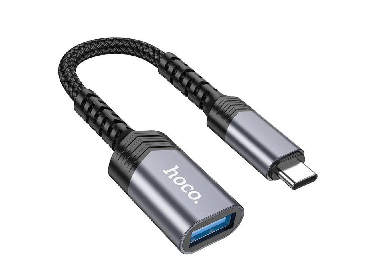 HOCO Adapter Typ C auf USB 3.0 UA24 schwarz 16 cm 5V USB-Adapter von HOCO