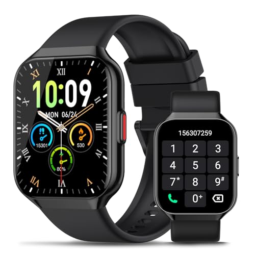 Smartwatch Herren mit Telefonfunktion,1.96" HD Uhr Damen mit Herzfrequenz SpO2 Stress Schlafmonitor,Alexa Integriert Watch,113+ Sportmodi Fitness Tracker, IP68 wasserdichte für Android iOS 2024 Neue von HOIFA