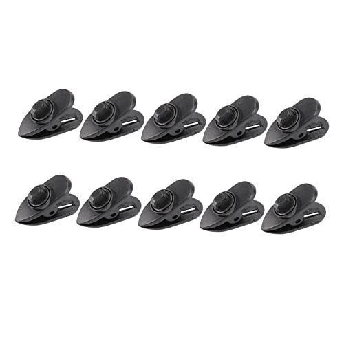 HOLIDYOYO 10Stücke Drehbare Kopfhörer Kabelhalterung Für Headsets Winding Clip Für Befestigung An Kleidung Kabelorganisation Schwarz HOLIDYOYO 10Stücke Drehbare Kopfhörer Kabelhalterung Für Headsets Winding Clip Für Befestigung An Kleidung Kabelorganisation Schwarz von HOLIDYOYO