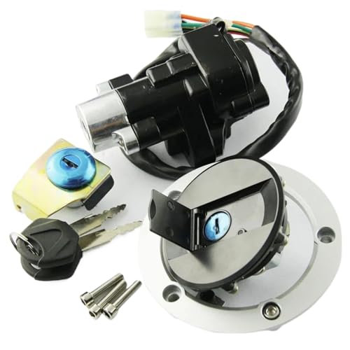 Motorrad Zündschalter Für Suzuki Für GSXR600 Für GSXR600X 20th Anniversary Motorrad Zündschlüssel Schalter Tankdeckel Sitz Lock Kit 37101-16860 37101-16840 Zündschalter Sitzschloss von HOLIV