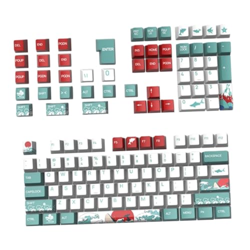 HOMOCONO 129 Stück Vollständige Tastatur Tastenkappen Tastenkappen Für Tastatur Enthusiasten Tastenkappe Für Mechanische Gaming Tastatur Computer Tastaturkappen Tastaturzubehör von HOMOCONO