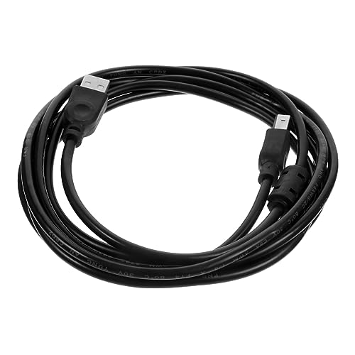 HOMOCONO Druckmaschinenkabel led Wandleuchte innen USB usbkabel computerkabel Scannerkabel Plug and Shine Drucker Druckkabel für den Bürogebrauch USB-Kabel für Kopiergerät PVC Black von HOMOCONO