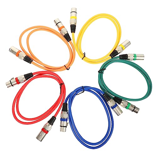 HOMSFOU 1 Satz Audiokabel Kabelgebundenes Mikrofon Patchkabel Gitarre Usb-mikrofon Lautsprecher Mikrofonkabel Kabelset Kabelsatz Kabelbalance Adapterkabel Mikrofonleitung Pvc 5st von HOMSFOU