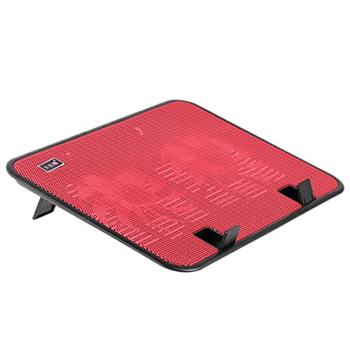 HOMSFOU 14 Notebook-kühler Laptop-kühlkissen Laptop-lüfter Aus Metallblech Rot von HOMSFOU