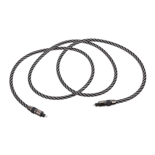 HOMSFOU 1Stk Optisches Audiokabel Audio-Adapterkabel Mikrofonkabel optisches kabel für soundbar Optical audio cable optische audiokabel Glasfaser Kupfer-Audiokabel reines Kupfer Black von HOMSFOU