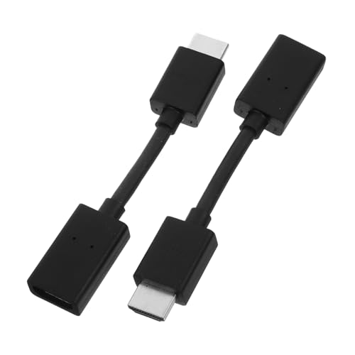 HOMSFOU 2St Adapterkabel zum USB-C-Kabel Dual Stecker Splitter für Monitore multi langes Kabel Minikabel Draht Anschlüsse Verbindungskabel verlängertes Kabel Verlängerungskabel Black von HOMSFOU