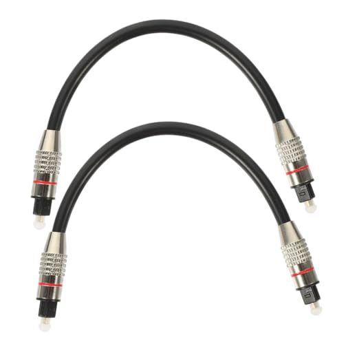 HOMSFOU 2St optisches Audiokabel Audio- Kopfhörer Empfänger multi optical audio cable optische audiokabel Fernsehkabel optisches kabel Kabelaustausch digitales Audiokabel PMMC-Faser Black von HOMSFOU