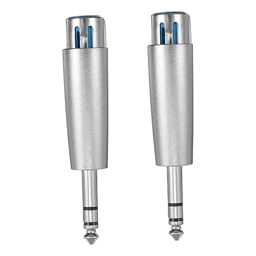 HOMSFOU 2st Dreiadriger Zweifarbiger Stecker Bnc Zu SMA Adapter Doppelsteckdosen Multi Stromanschlüsse TRS Zu Zum Kabel Monitor Usbc Zu Verdickte Schale Aus Ganzmetall-zinklegierung Silver von HOMSFOU