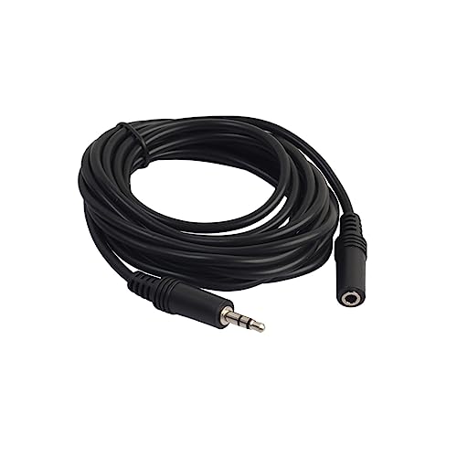 HOMSFOU 3 kopfhörer verlängerungskabel headset verlängerungskabel kopfhörerverlängerungskabel aux- kabel Aux-Kabel-Adapter Kopfhörerbuchse Audioadapter Aux-Verlängerungskabel Black von HOMSFOU