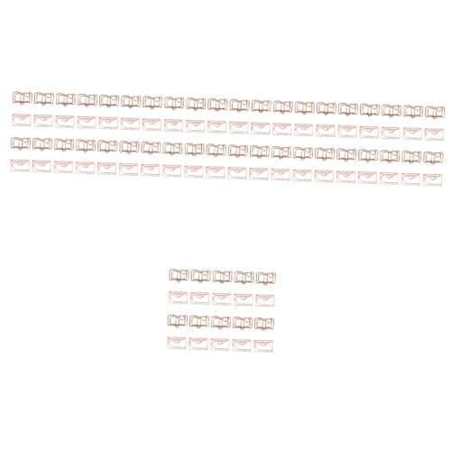 HOMSFOU 5 Sätze Praktische Büroklammern Miniclips Büroklammern in Buchform Büroklammern Klein Bürobedarf Dokumentpapierclips Rostfreier Stahl Rose Gold 20 Stück * 5 HOMSFOU 5 Sätze Praktische Büroklammern Miniclips Büroklammern in Buchform Büroklammern Klein Bürobedarf Dokumentpapierclips Rostfreier Stahl Rose Gold 20 Stück * 5 von HOMSFOU