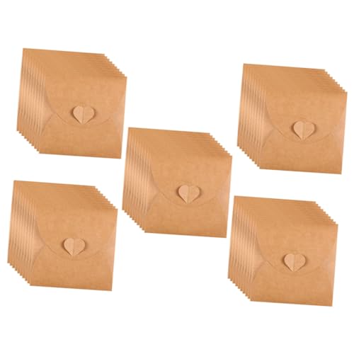 HOMSFOU 50 Stück DVD-Hüllen aus Kraftpapier Umschläge aus Pergamingewebe Kartenumschlag aufbewahrungssack Storage Pockets briefumschläge Korb für farbthemenparty Hülle für CD-Hüllen von HOMSFOU