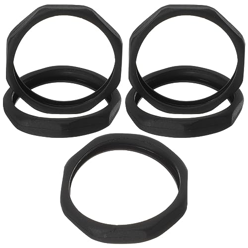 HOMSFOU 5St Stoßfeste Mikrofonringe mikrofonzubehã¶r mikrofon zubehör Pop-Filter Mikrofonständer Schreibtisch Mikrofon Anti-Drop-Ring Kunststoffring für drahtloses Mikrofon Plastik Black von HOMSFOU