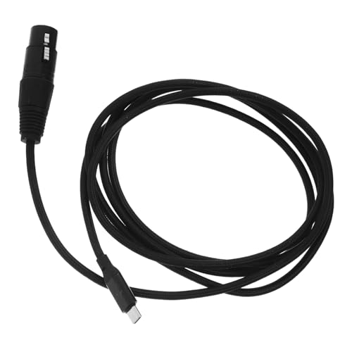 HOMSFOU Audiokabel Digital Xlr-kabel Zu Usb Netzkabel Auf Klinkenadapter Xlr-adapter-sender Stecker Usb-kabel Cinch-audiokabel Kabelgebundene Kopfhörer Stereo-splitter Black Nylon von HOMSFOU