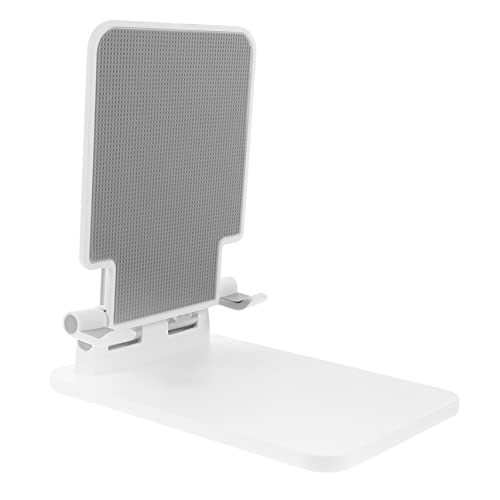 HOMSFOU Klappbarer Handyständer Tablet-Tischhalterung kompakter Desktop-Tablet-Halter Klappbarer Tablet-Halter Tablet-Halterung handyhalterung Tablet-Ständer Telefonhalter Abs Weiß von HOMSFOU