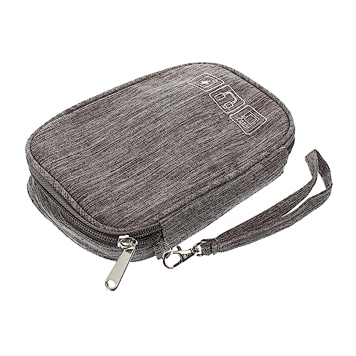 HOMSFOU Mini-Paket Kabel-Organizer-Tasche für die Reise tragbare Kabel-Organizer-Tasche Reise-Tech-Organisator tech Organizer reiseorganizer Ladekabel-Organizer Ladekoffer Polyester Grey von HOMSFOU