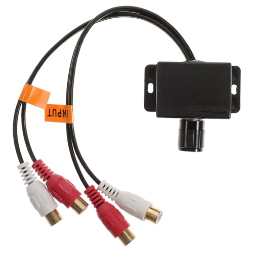 HOMSFOU ferngesteuerte Niveauregulierung Auto-Subwoofer steuern Kabel Volumen Auto Audio Lautstärkeregler Auto Stereo Lautstärkeregler Lautsprecher Auto-Level-Controller Auto-Fernsteuerung von HOMSFOU