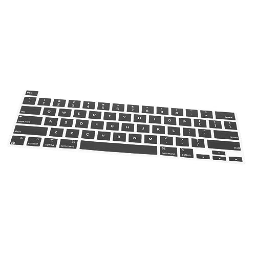 Tastaturabdeckung Vielseitige Tastaturhülle Tastatur-hülle Tastatur bunt staubdichter Schutz Keyboard Abdeckung Tastaturschutz Tastaturhaut staubdichte Abdeckung Kieselgel Black HOMSFOU von HOMSFOU