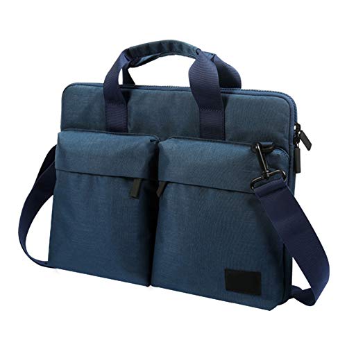 12-15.6 Zoll Laptoptasche Aktentaschen Handtasche Tragetasche Schulter Tasche Notebooktasche Laptop Sleeve Laptop hülle Blau 14" von HONGBI