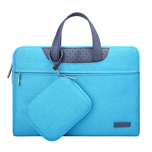 HONGBI Rucksack Messenger Bag Umhängetasche Laptop Tasche Handtasche Business Aktentasche Reise Rucksack Passend für 12-15.6 Zoll Laptop Blau 15.6" von HONGBI