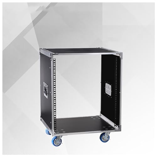 12U-Serverschrank, tragbares Netzwerk-Rack, Rack mit offenem Rahmen, Netzwerk-Rack mit integriertem Rollengriff, rollendes Netzwerk-Rack, for Server, AV-Geräte und IT-Geräte (Size : 12U-70X52.5CM) von HONGKE SPORTING