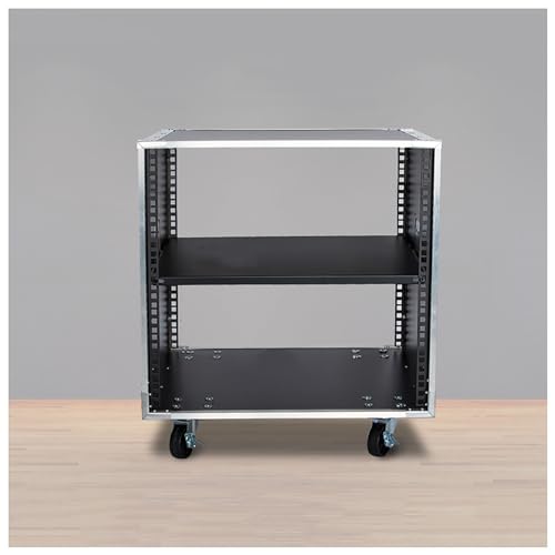 Tragbares Netzwerk-Rack, Rack mit offenem Rahmen, for Server und AV-Geräte, mit Rollen, integriertem Griff, Netzwerk-Rack, rollendes Netzwerk-Rack (16 HE – 87 x 52,5 cm) (Size : 8U-1TIER-49.5X52.5CM von HONGKE SPORTING