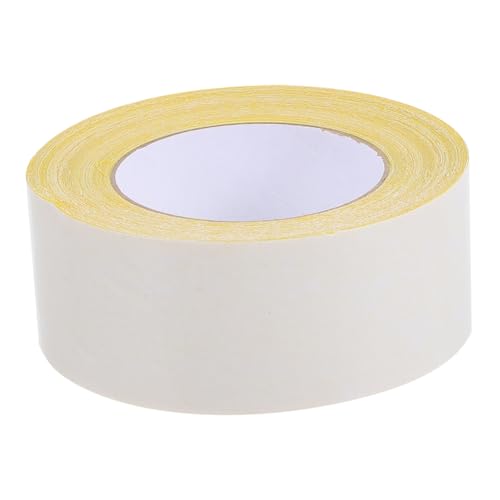 HONMEET 1 Rolle Klebeband Wasserdichter Kanalstoff Hochleistungsband Reparaturband Teppichband packing tape paketband Bühnentape aus Stoff selber machen Bühnenband aus Stoff Kleber Yellow von HONMEET