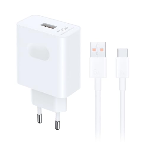 HONOR Supercharge Adapter 100 W Ladegerät für Honor Original mit 6A USB Ladekabel C Schnellladegerät für Honor Original 200Lite Magic6 6Pro 6Lite 5Lite 5Pro Honor 90Lite 70 Pad 9 Pad X9 X8 von HONOR