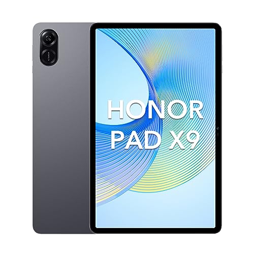 Honor Pad X9 4 GB 128 GB Tablet, 11,5 Zoll 120 Hz 2K Fullview Display, Qualcomm 6nm Snapdragon 685, 6 Lautsprecher, 7250 mAh Akku, Metall Body, Android 13, Google Service WiFi Tablet, Grau von HONOR
