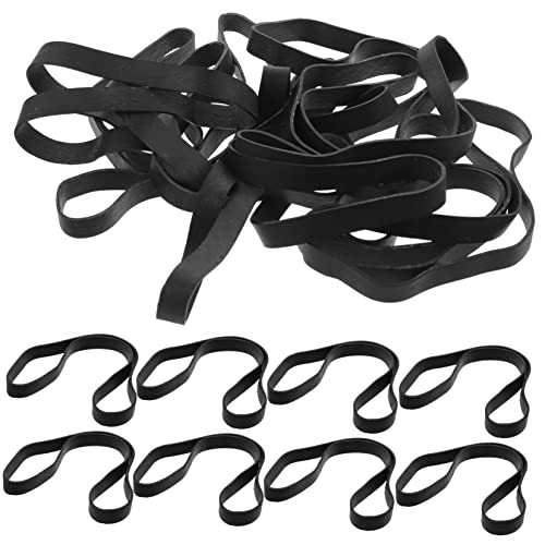 HOODANCOS 1 Satz Gummiband würfelunterlage einhelll office supplies hairband gummihand gummiring Multitools Mehrzweckwerkzeug breite Wickelbänder Töpferwerkzeuge Formbefestigungsband Black von HOODANCOS