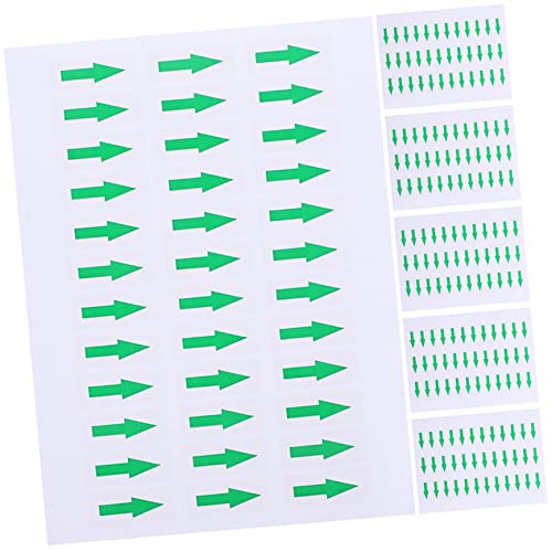 HOODANCOS 3 Stück 5 Hinweisaufkleber Indikator-Tags Kreis Aufkleber Richtungsaufkleber lagererzwespen lagerungskissen Caveat Pfeilmarkierungsaufkleber Selbstklebende Etikettenaufkleber Green von HOODANCOS