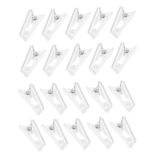 HOODANCOS 40st Selbstklebender Clip Hängender Federclip Winzige Flaggen-aufhänger-clip Selbstklebende Kleine Clips Namensschild-clips Kleine Klare Clips Lichterkette Clip Plastik von HOODANCOS