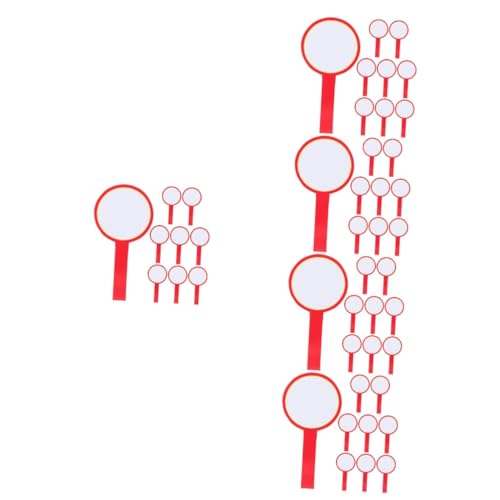 HOODANCOS 5 Sätze Trockenlöschtafel Write Board Referee Malboard Tragbares Trockenlöschpaddel Tragbares Whiteboard Löschbares Antwortspielbrett Lapboards Trocken Abwischbar Pvc 8 Stück * 5 von HOODANCOS