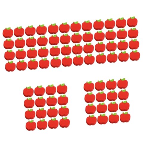 HOODANCOS 500 Stk Apfel-radiergummi 3d-radierer Radiergummis Für Kinder Mini-radierer Radiergummis in Fruchtform Entzückende Radiergummis Früchte Radiergummis Neuartige Radiergummis Rot von HOODANCOS