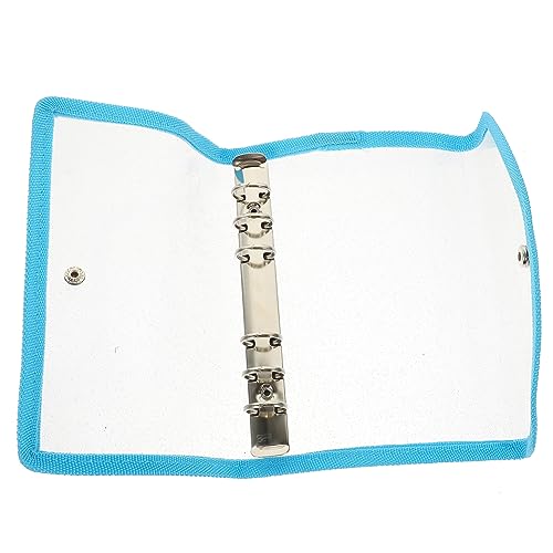 HOODANCOS Ordner Kunststoff-handkontoabdeckung Notizbuchhüllen Notebook-hülle Schulmappen Für Die Mittelschule Sammelalbum-cover Mini-binderschale Notizbucheinband Notizbuch Binder Pvc Blue von HOODANCOS