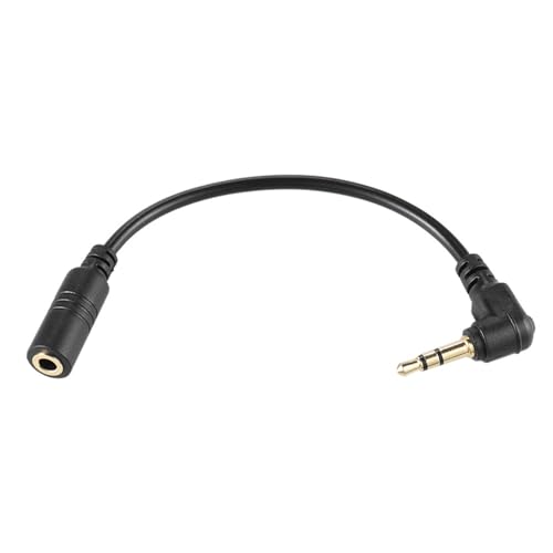 HOOLRZI 3,5 mm Audioadapterkabel mit 90 Grad rechtwinkligem Stecker für Smartphones und DSLR-Mikrofone HOOLRZI 3,5 mm Audioadapterkabel mit 90 Grad rechtwinkligem Stecker für Smartphones und DSLR-Mikrofone von HOOLRZI